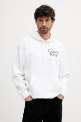Calvin Klein felső fehér, nyomott mintás, kapucnis, LV04RC288G - fehér L