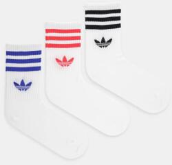 adidas Originals zokni 3-Stripes 3 pár fehér, JV7404 - fehér 37/39