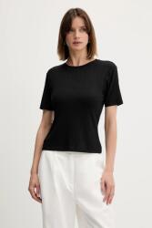 Sisley t-shirt fekete, 37UCL107I - fekete XS