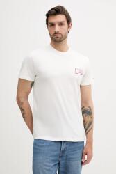 Tommy Jeans pamut póló fehér, nyomott mintás, DM0DM21577 - fehér L