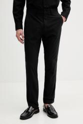 Calvin Klein nadrág fekete, egyenes, LV04LB610G - fekete 30