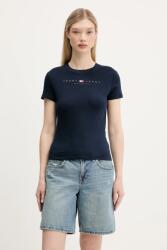 Tommy Jeans pamut póló sötétkék, DW0DW21422 - sötétkék S