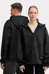 Rains felső Safi Fleece Hood Jacket T1 fekete, sima, kapucnis, 21900 - fekete M