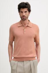 Calvin Klein pamut póló narancssárga, sima, LV04LC326G - narancssárga M