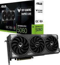 ASUS TUF Gaming GeForce RTX 5060 OC 8GB GDDR7 128bit (TUF-RTX5060-O8G-GAMING/90YV0N00-M0NA00) Videokártya