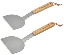 Barbecook BC-ACC-7123 2db-os rozsdamentes acél rostlap forgató, fa nyél, 100% FSC, 31cm