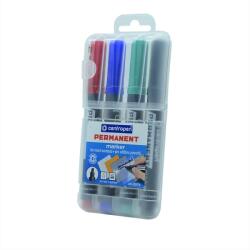 Centropen Alkoholos marker készlet, 1-4, 6mm, vágott hegyű, Centropen 8576, 4 klf. szín (585760401) - irodasziget