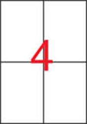 APLI Etikett, 105×148 mm, poliészter, időjárásálló, fehér, APLI, 80 etikett/csomag (LCA1227) - irodasziget