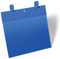 Durable Dokumentum tároló zseb, A4, fekvő szalaggal, 50 db/csomag, Durable kék (DU1751)
