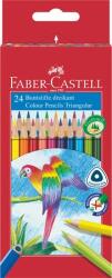 Faber-Castell Színes ceruza készlet, háromszögletű, FABER-CASTELL Papagáj, 24 különböző szín (TFC116544)