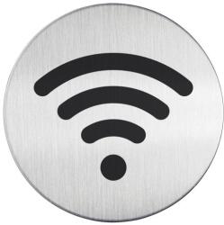 Durable Piktogram, információs tábla, átmérő 83mm, WIFI Durable ezüst (DU478523) - irodasziget