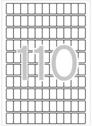 APLI Etikett, 12×18 mm, kerekített sarkú, A5 hordozón, APLI, 1650 etikett/csomag (LCA1860) - irodasziget