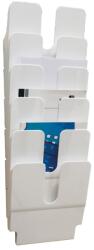 Durable Prospektustartó A4, Durable Flexiplus 6 db/csomag, fehér (DU1700008011) - irodasziget