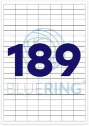 Bluering Etikett címke, 25, 4x10mm, 100 lap, 189 címke/lap (ET2510)