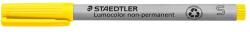 STAEDTLER Alkoholmentes marker, OHP, 0, 4 mm, STAEDTLER Lumocolor® 311 S, sárga (TS3111) - irodasziget