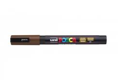 uni Dekormarker 0, 9-1, 3mm, Uni Posca PC-3M barna (2UPC3MB) - irodasziget