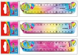 Keyroad Vonalzó 15 cm, flexibilis Keyroad Flex Draw színátmenetes (38523) - irodasziget