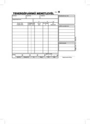 Victoria Paper Nyomtatvány, menetlevél, tehergépjármű, 100 lap, A5, fekvő, VICTORIA PAPER, D. GÉPJ. 21. , 10 tömb/csomag (NVDGEPJ21A5)