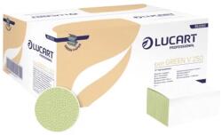 Lucart Kéztörlő 1 rétegű V hajtogatású 250 lap/csomag 20 cs/karton Easy Green Lucart_863063P zöld (44122)