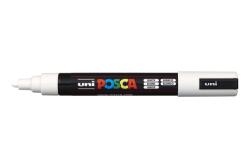 uni Dekormarker 1, 8-2, 5mm, Uni Posca PC-5M fehér (2UPC5MFEH) - irodasziget