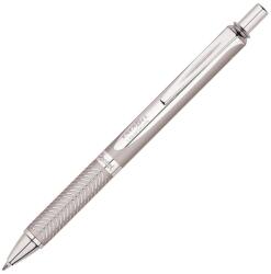 Pentel Rollertoll 0, 35mm, fém ezüst test, Pentel Energel BL407-A, írásszín kék (BL407A) - irodasziget