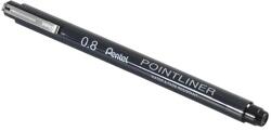 Pentel PointLiner tűfilc 0, 8mm, S20P-8A Pentel fekete (S20P8A) - irodasziget