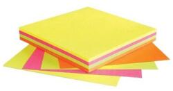 Info Notes Jegyzettömb öntapadó, 75x75mm, 100lap, Info Notes, brilliant mix, sárga, zöld, pink, narancs (5654-39-PK1-B) - irodasziget