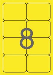 APLI Etikett, 99, 1×67, 7 mm, színes, kerekített sarkú, APLI, neon sárga, 160 etikett/csomag (LCA2874) - irodasziget