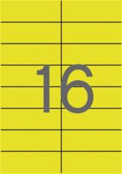 APLI Etikett, 105×37 mm, színes, APLI, sárga, 320 etikett/csomag (LCA1595) - irodasziget