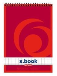 Herlitz Jegyzettömb spirálozott, A7, 50lap, Herlitz kockás (59233) - irodasziget