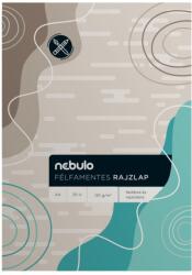 Nebulo Rajzlap félfamentes A4, papírszalagos 10 ív/csomag, Nebulo (61169) - irodasziget