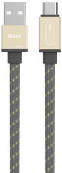 allocacoc USB kábel | USB-C Flat kábel - Arany (10762-USBCGD)