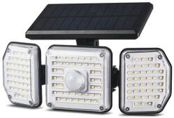 Maclean IP65 Solar LED Lamp with Motion and Dusk-to-Dawn Sensor IP65 4W 320lm 4000K Li-ion 1200 mAh 3 Operating Modes Floodlight Security Garden Entryway HQ (MCE615)