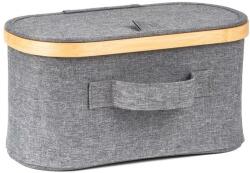 G21 Tárolódoboz G21 30 x 15 x 15 cm, bambusz fedéllel, szürke (UBG21BAM004G)