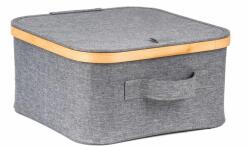 G21 Tárolódoboz G21 30 x 30 x 15 cm, bambusz fedéllel, szürke (UBG21BAM005G)