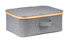 G21 Tárolódoboz G21 40 x 30 x 15 cm, bambusz, fedéllel, szürke (UBG21BAM003-1G)