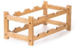 G21 borállvány 8 üvegre, bambusz (RVG21BAM007)