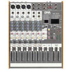 DNA ME-8FX audio mixer, 8 channel, USB, Bluetooth (5907780143833)