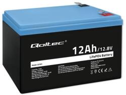 Qoltec LiFePO4 Lithium-Iron-Phosphate Battery 12.8V 12Ah 153.6Wh with BMS (53701)
