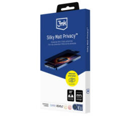 3mk Protection SILKY MATT PRIVACY képernyővédő fólia (matt, tükröződésmentes, tokbarát, betekintés védelem) ÁTLÁTSZÓ Apple iPhone 16e (GP-167418) - aqua