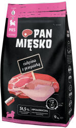 Pan Mięsko 2x9kg Pan Mięsko Large Puppy borjú & fürj száraz kutyatáp