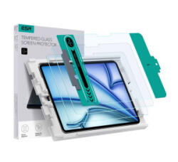 ESR képernyővédő üveg 2db (2.5D, 0.33mm, 9H + segédkeret) ÁTLÁTSZÓ Apple IPAD Air 11 (2024) (GP-159856)
