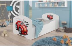 ADRK Ágy matraccal és fiókkal PEPE CAR ZIGZAG 160x80, Fehér - mindigbutor