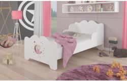 ADRK Ágy matraccal XIMENA SLEEPING PRINCESS 140x70, Fehér - mindigbutor