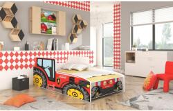 ADRK TRACTOR RED matraccal 160x80 ágy, Piros - mindigbutor