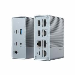 Targus HYPER HDG212B laptop dock/port replicator Docking USB 3.2 Gen 2 (3.1 Gen 2) Type-C Silver (HDG212B-GL)