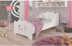 ADRK Ágy matraccal XIMENA BALLERINA WITH UNICORN 160x80, Fehér - mindigbutor
