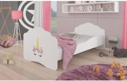 ADRK Ágy matraccal CASIMO UNICORN 140x70, Fehér - mindigbutor