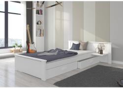 ADRK Ágy matraccal ALDEX SHELF 180x80, Fehér - mindigbutor
