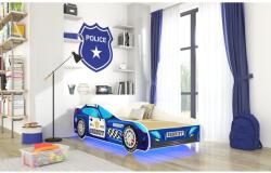ADRK LED SHERIFF matraccal és világítással 140x70 ágy, Kék - mindigbutor